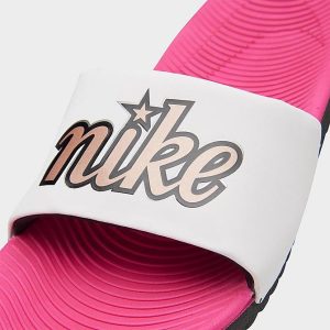 Nike-ciabatte-mare-bambino-bianco-fucsia-de-caro-calzature-2