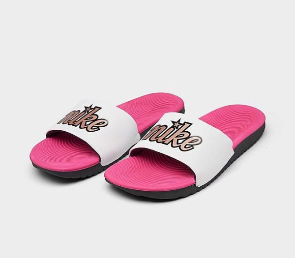 Nike-ciabatte-mare-bambino-bianco-fucsia-de-caro-calzature-3