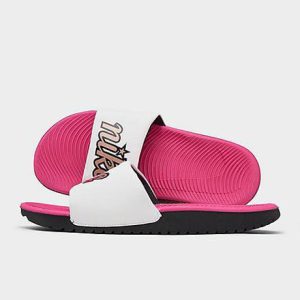 Nike-ciabatte-mare-bambino-bianco-fucsia-de-caro-calzature-j