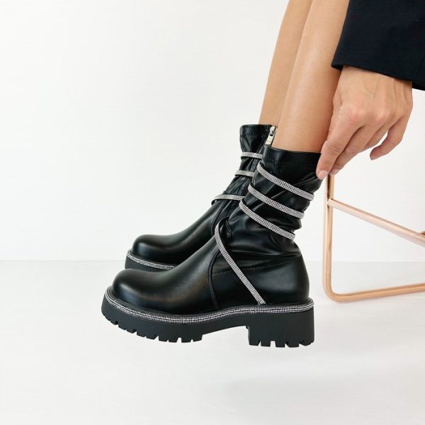 anfibi-neri-elasticizzati-con-cavigliera-di-strass-de-caro-calzature-4