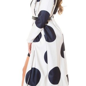 cappotto-lungo-elegante-con-cintura-in-vita-beige-a-pois-de-caro-abbigliamento-9