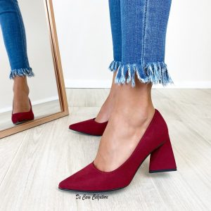 decolte-tacco-comodo-bordeaux-particolari-de-caro-calzature-5