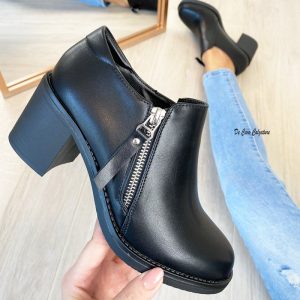 francesine-nere-tronchetto-tacco-comodo-con-zip-de-caro-calzature-3