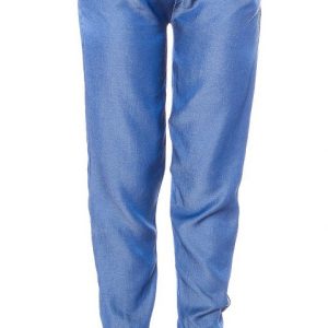 Joggers pantaloni morbidi con elastico in vita effetto jeans