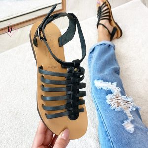 sandali-bassi-neri-gladiatore-artigianali-in-pelle-e-cuoio-de-caro-calzature-4