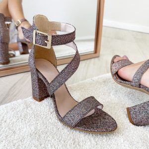 Sandali alti Lou eleganti fasciati tacco 7,5 made in Italy