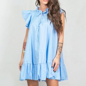 vestitito-oversize-cotone-celeste-de-caro-calzature-1