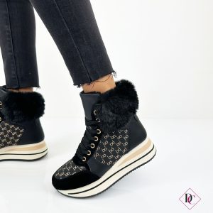 Sneakers stivaletto Dresy con pelliccia ed interno in pile