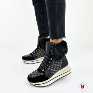 sneakers-stivaletto-nero-con-pelliccia-e-zeppa-de-caro-calzature-3