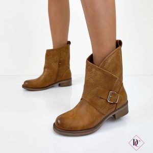 stivaletti bassi camel tacco basso primavera estate de caro calzature 3