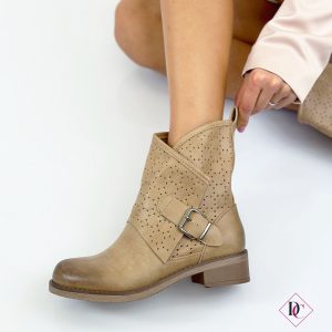 stivaletti bassi tortora bikers primavera estate de caro calzature 3