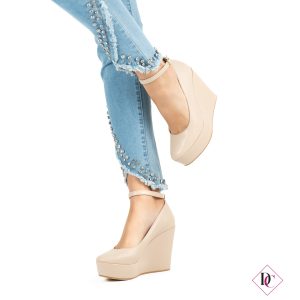 sandali nude con zeppa alta punta chiusa con cinturino de caro calzature 1 (1)