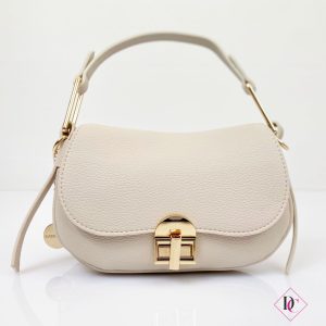 Borsa Agata pochette elegante con dettagli oro e tracolla