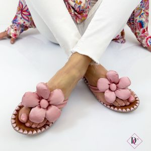 Sandali bassi Calla infradito particolare con fiore