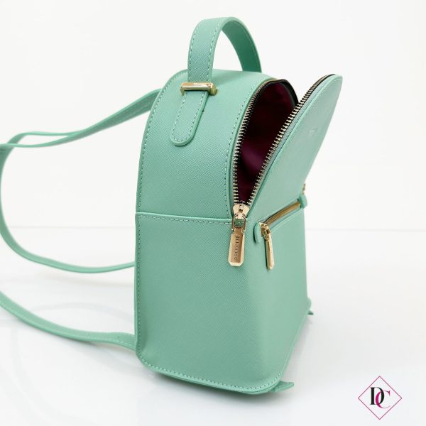 zainetto verde borsa eco pelle alta qualità elegante de caro calzature 3
