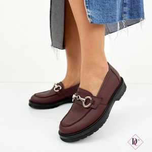 Mocassini Aprilia comodi eleganti vera pelle con fibbia oro