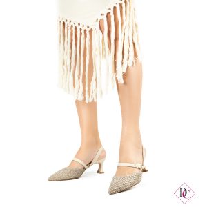 décolleté slingback rafia beige tacco comodo de caro calzature (2)