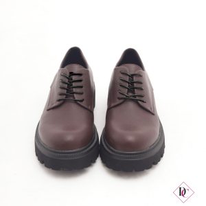 sneakers eleganti bordeaux inglesine allacciate de caro calzature 1
