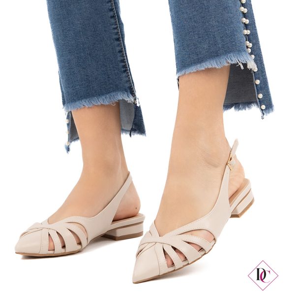 ballerine beige a punta eleganti décolleté slingback de caro calzature (4)