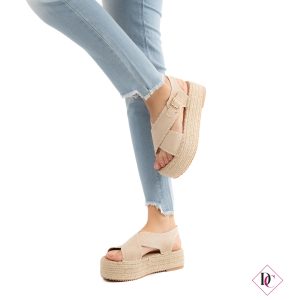 sandali bassi beige espadrillas con zeppa platform in corda de caro calzature (3)