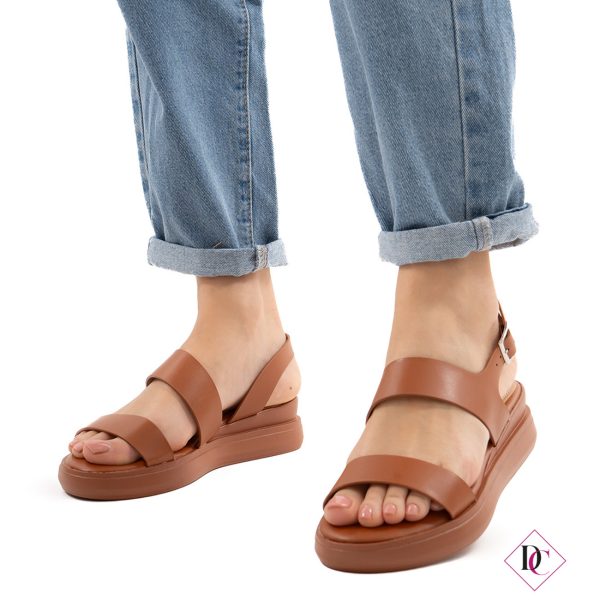 sandali bassi cuoio con zeppa comoda giornalieri de caro calzature (3)