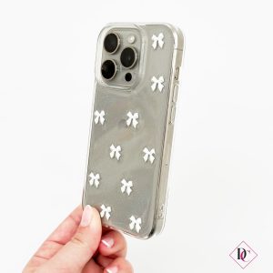 Custodia cellulare con fiocchi cover trasparente smartphone