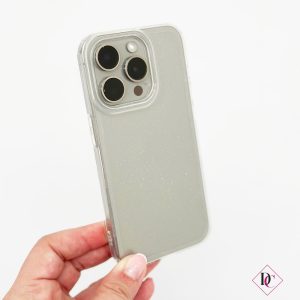 Custodia cellulare trasparente con glitter cover smartphone