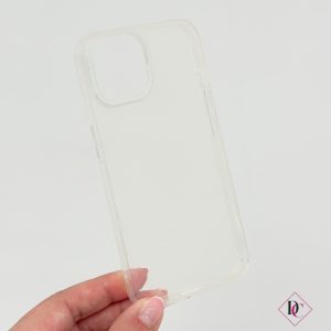 cover cellulare custodia smartphone trasparente brillantinata