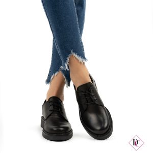 sneakers inglesine vera pelle nero de caro calzature (3)