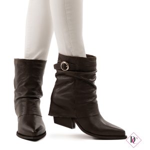 stivaletti testa di moro texani gambale morbido tacco alto de caro calzature (5)