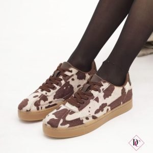 Sneakers Cow limited edition maculate con pelo