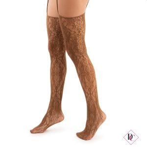 Calze autoreggenti Mina in pizzo collant elasticizzati