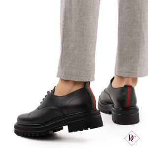 Sneakers eleganti Avena vera pelle con lacci tacco comodo