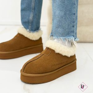 Scarponcini Alyssa Marc Ellis vera pelle con pelliccia