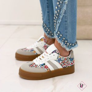 Sneakers Giglio casual chic da passeggio con zeppa platform