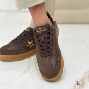sneakers camoscio marrone marc ellis de caro calzature (5)